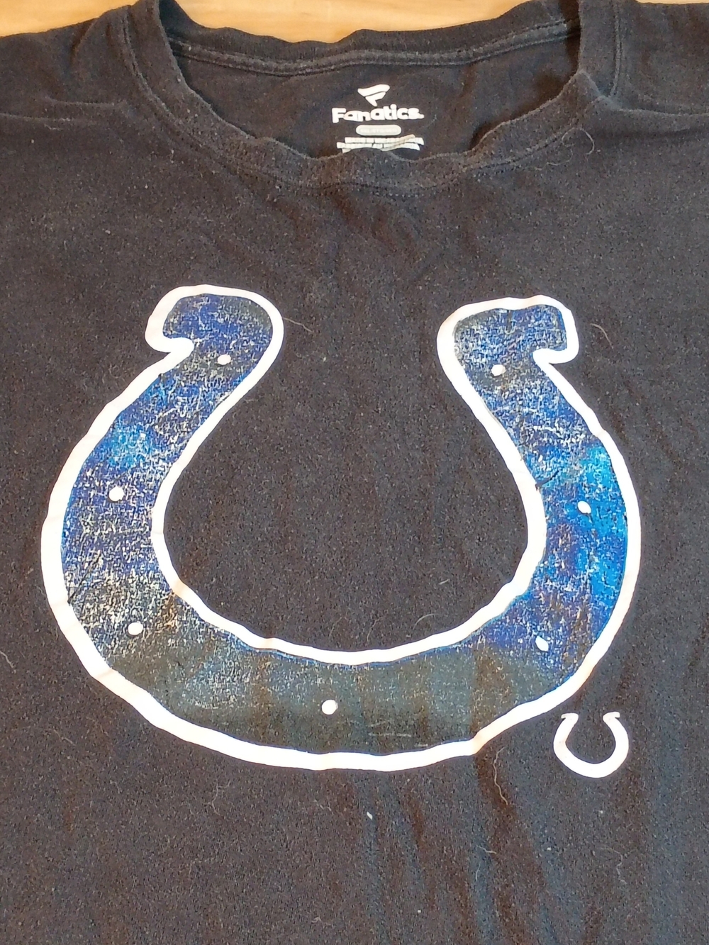 Fanatics Indianapolis Colts T-Shirt Mens 5XL Black Short Sleeve 100% Cotton